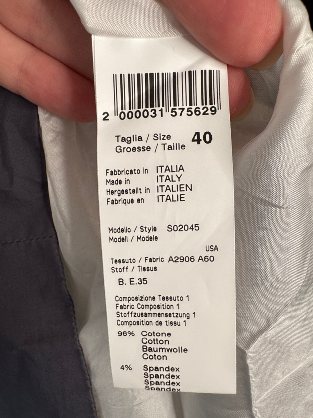 Peserico Italian Made Textured Cotton Shift Dress White Grey Size 40 Italy - Picture 5 of 7